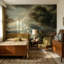 Papier peint paysage château voiliers fresque murale-1711501545-1711501538