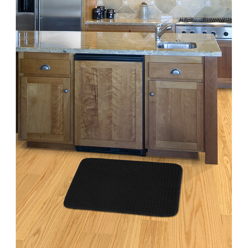 Benji Non-Skid Kitchen Mat, 24' W x 30' L, Black