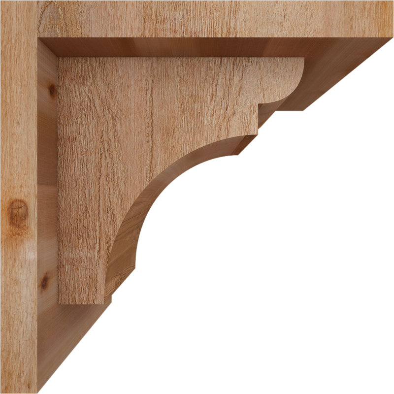 Yorkshire Yorktown avec plaque arrière, H 8 po x l 6 po x P 8 po, Cèdre rouge, Sciage brut
