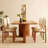 Modern Beige Solid back side Chair(Set of 2)