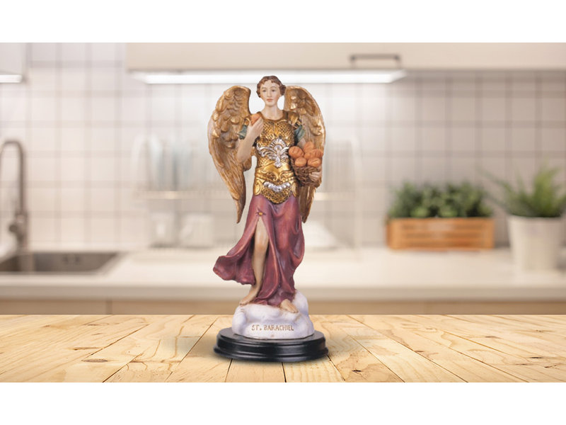 Figurine sacrée ange de bénédiction 6 "Arcachel Barachiel Chef des Gardiens