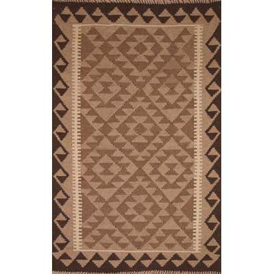 Reversible Wool Kilim Oriental Area Rug 3x5
