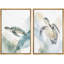 «Sea Turtle Ocean Abstract Coastal Nature», reproduction d'art encadrée sur toile, 2 pièces-130550217-130550216