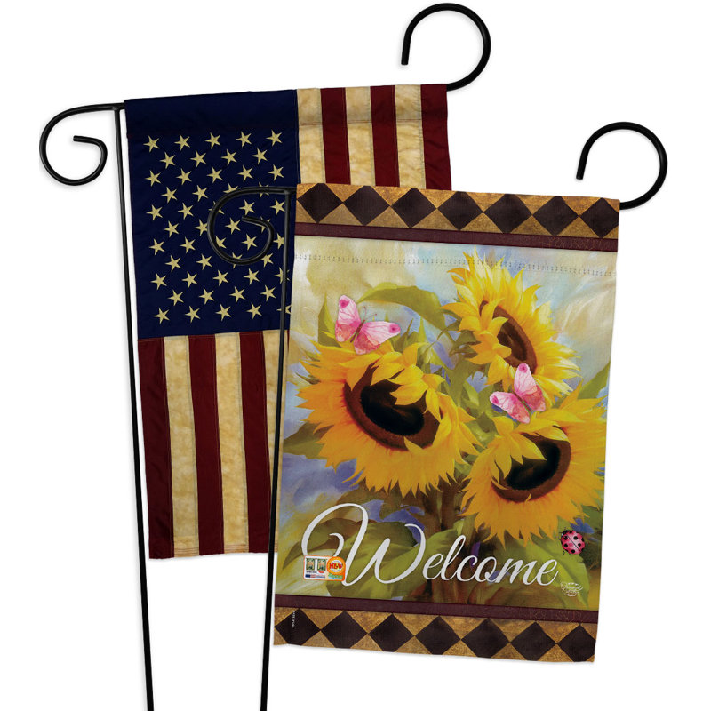Drapeau de jardin Welcome