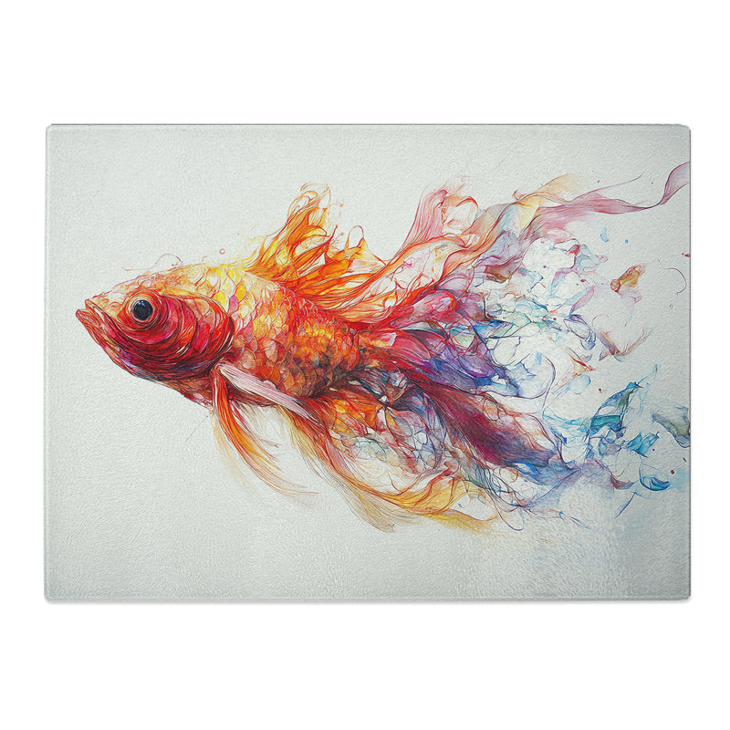 Exotic Fish Vol.3  Glass Chopping Board