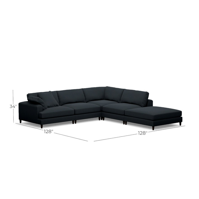 Tamara Chaise Sectional, Grande 120935, Java