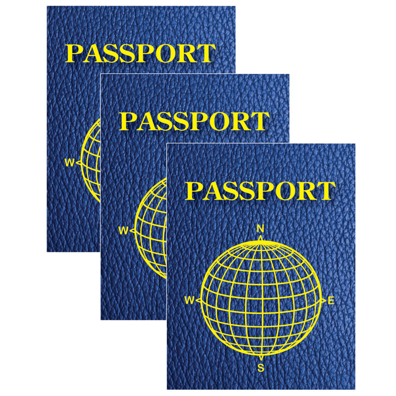Blue Leather Design Multi-Pack Passport Workbook Bundle