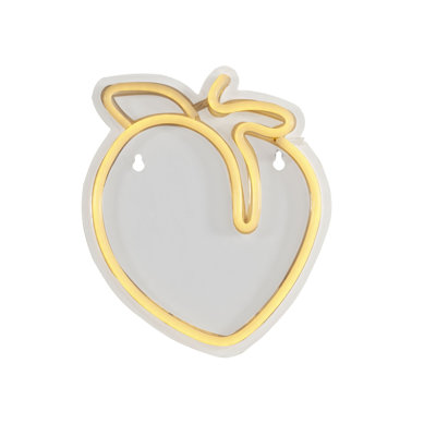 NEON PEACH SHAPED LED LIGHT ONE-SIZE