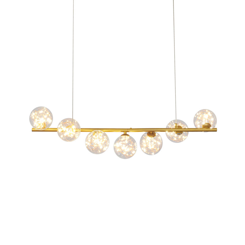Lustre moderne 31,5 "à DEL avec 7 lumières
