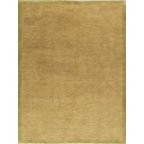 Textures Hand Knotted Wool Area Rug in Brown
