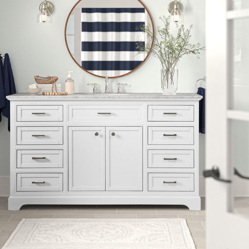 Ensemble de meuble-lavabo simple 60 po Hermes, Blanc