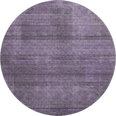 Premium Machine Washable Prisco Plum Rug