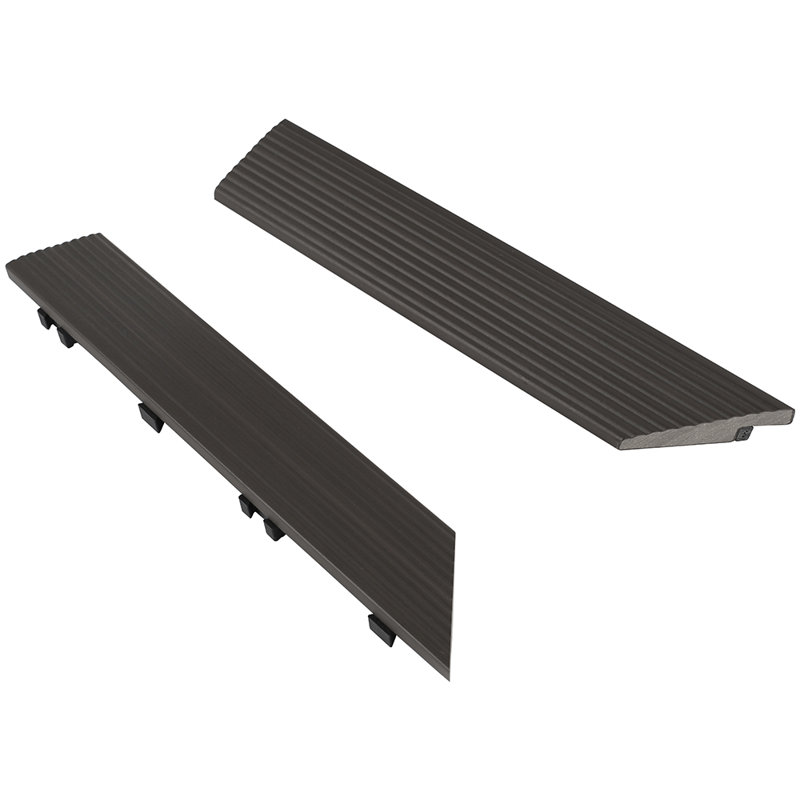 Carrelage de coin 2 po x 12 po Quick Deck , Merbau indonésien