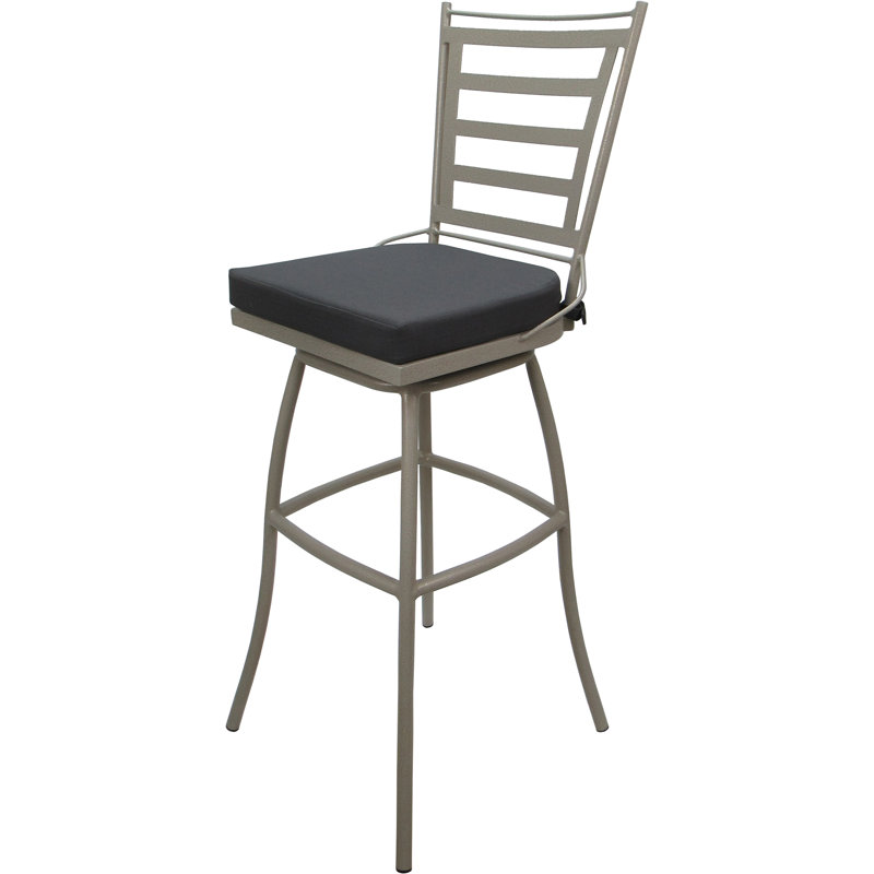Tabouret de bar d'extérieur pour l'extérieur, Beige, Gris