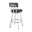 Tabouret de bar pivotant 30 po Benjamin en acier inoxydable brossé avec similicuir-164323673-164323676-164323679