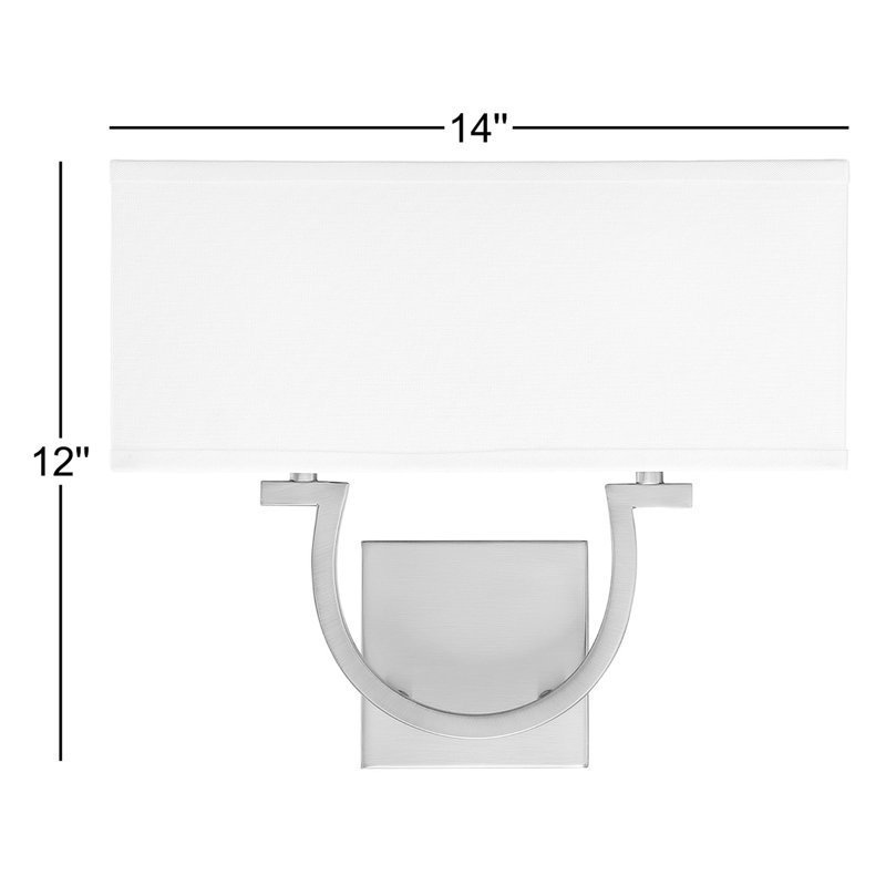 Carlisle 2 - Light Dimmable Armed Sconce in Classic Bronze, Bronze