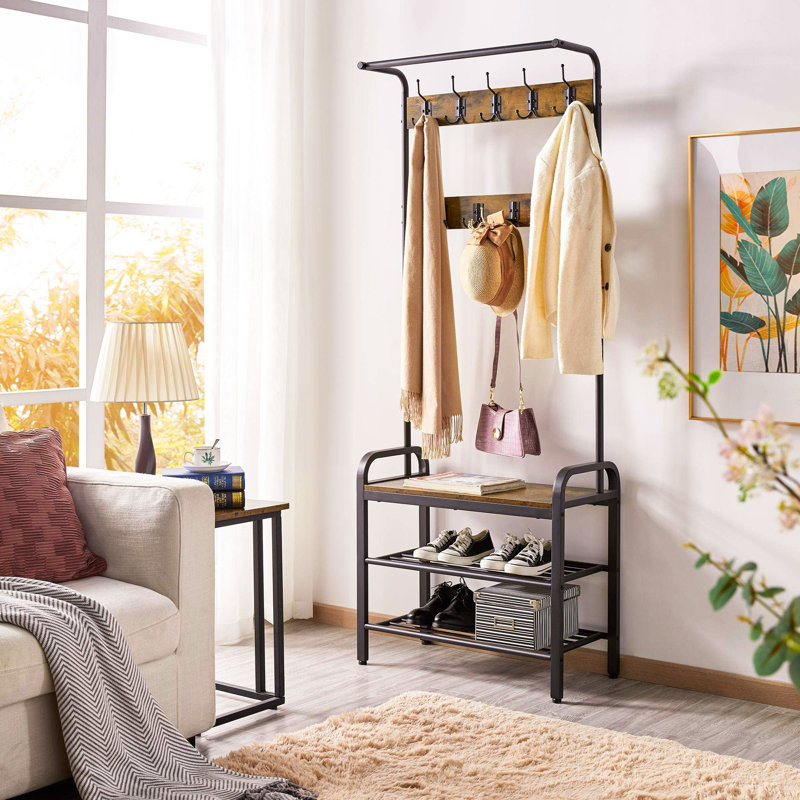 Aadin Freestanding 23 - Hook Coat Rack