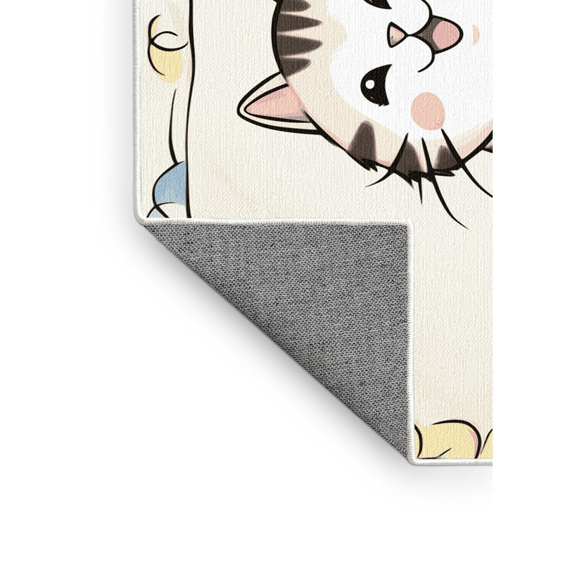 Harriet Bee Washable Cute Animals Kids Rug, Rectangulaire 2 pi x 3 pi
