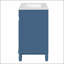 Charmant meuble-lavabo de 30 pouces d'inspiration française avec lavabo en céramique, 2 tiroirs et tablette réglable pour espaces compacts-650233390