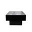 Table centrale avec surface coulissante et compartiment caché pour le décor du salon, extensible, discret, panneau de particules de 15 mm de largeur, table de rangement de café extensible de 68,21 lb