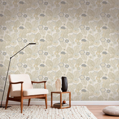 Papier peint floral Antibes