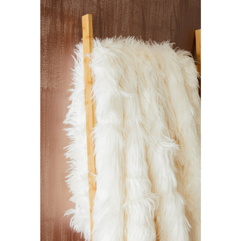 Akiana Bosie Lamina Throw, Cream