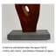 Statue d'art autoportante en bois sculpté, style milieu du siècle, ornement d'intérieur