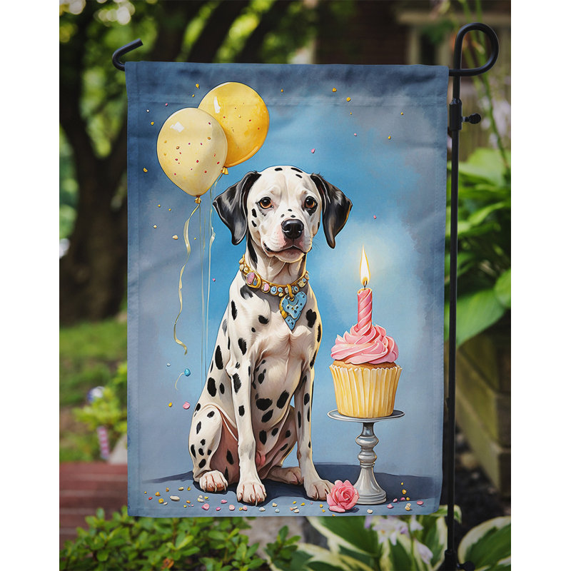 Drapeau de jardin «Happy Birthday», Dalmatien