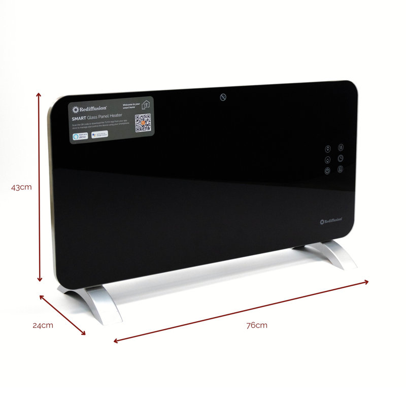 Rediffusion Smart Glass Panel Heater 2000w, 5,115.00, 6.25, 76cm H x 24cm W x 16.90cm D