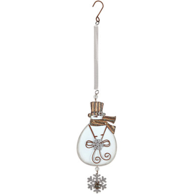 Glitter Gold Snowman Bouncy - Set of 3