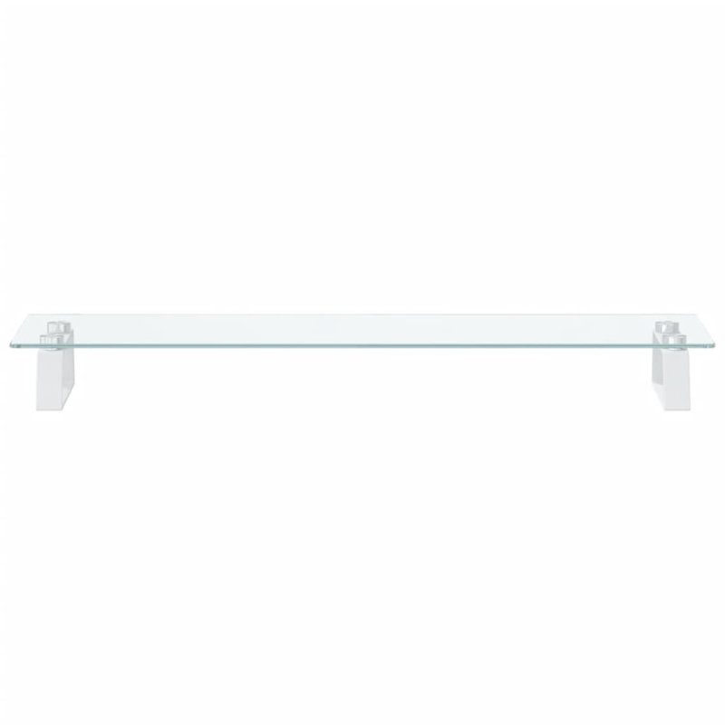 Dashira Monitor Stand, 8cm H x 80cm W x 20cm D, White