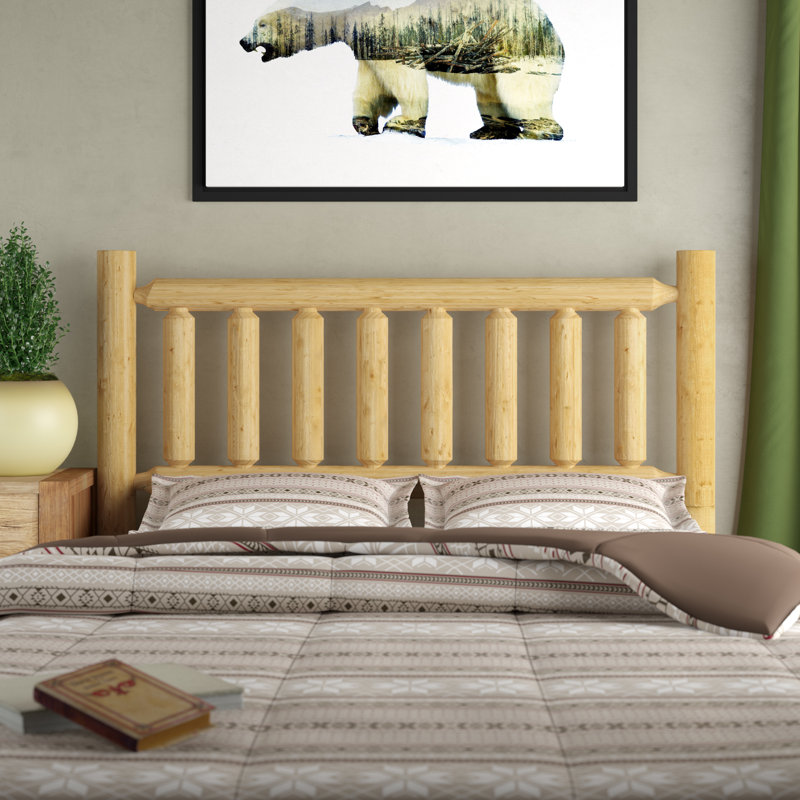 Dorfman Solid Wood Headboard, Full, Unfinished