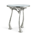 Palm Accent Table Nickel