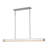Modern Rectangular Bar Ribbed Glass Dimmable LED Pendant