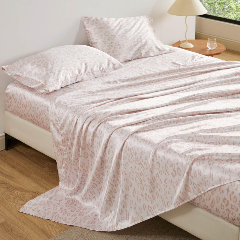 Draps de lit à motif léopard