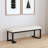 Boucle Upholstered Tufted Accent Bench