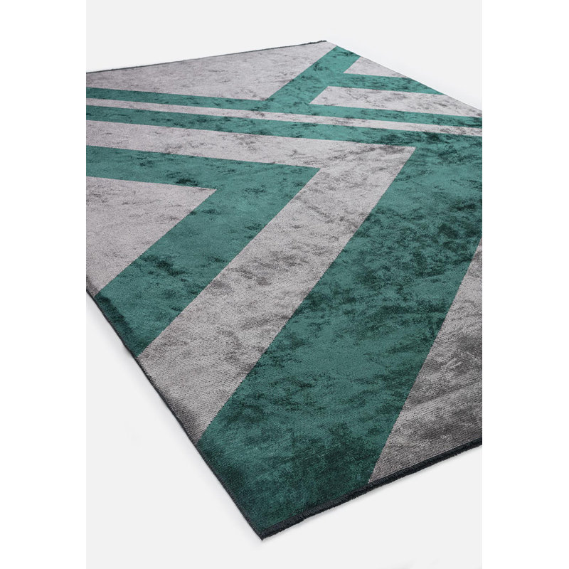 Modern Abstract Lines Rug, Rectangle 9'10" x 14'
