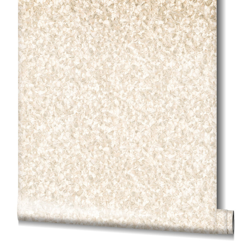 Earth Collection Textured Feathers Sheen Wallpaper Roll