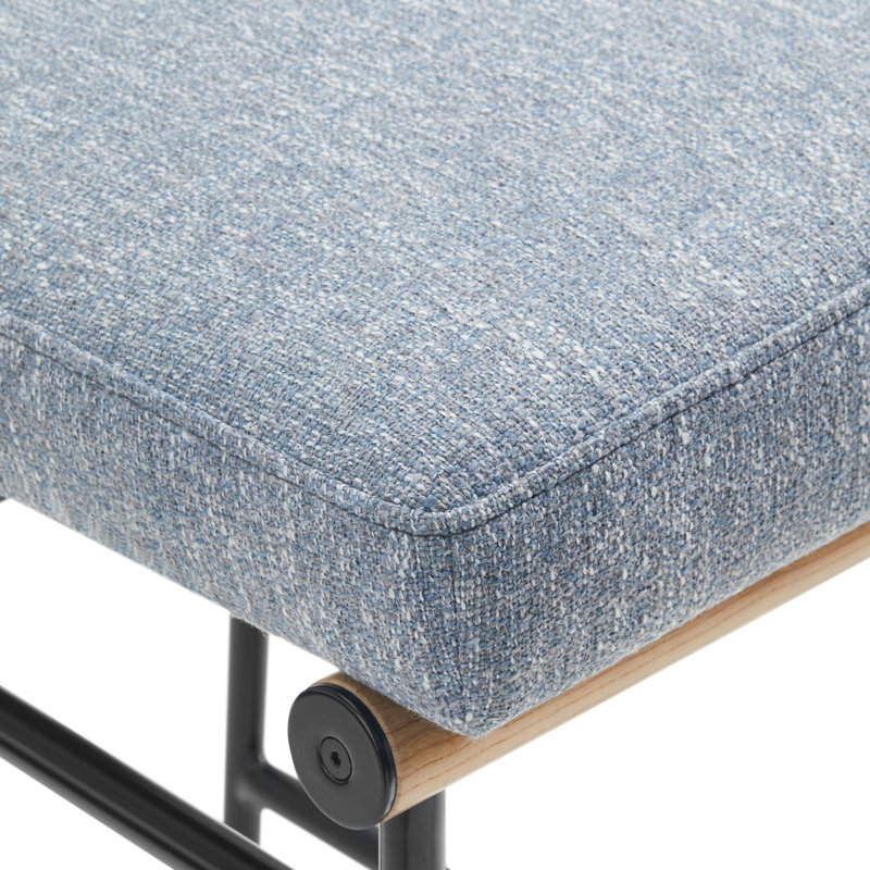 Tabouret de comptoir rembourré 26 po Rooney, Nathan Sky Tweed