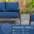 3-Piece Outdoor 5" Replacement Cushion Set Seat/Back Cushion，Only cushions-1072927078