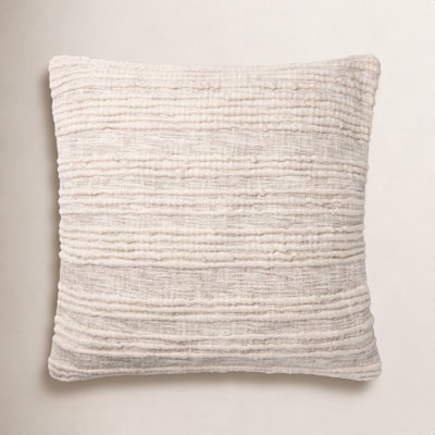 Sagitta Embroidered Cotton Throw Pillow