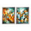 «Green Orange Prismatic Maze I», ensemble de 2 décorations murales abstraites-1393058325-1552714539