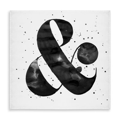 Ampersand Object Black Monochrome Tablecloth | Indoor/Outdoor