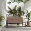 Banc de jardin en osier