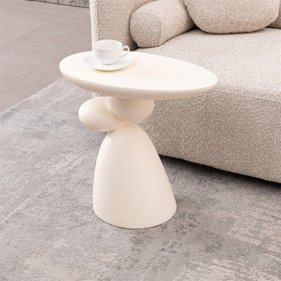Stone End Table, Fibreglass Side Table, Modern Minimalist Corner Table, Coffee Table