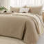 Ensemble de literie pour lit très grand californien Andency Beige (112 x 104 po), couvre-lit léger 3 pièces, courtepointe d'été Boho Cal King pour toutes les saisons-124624131-124624136