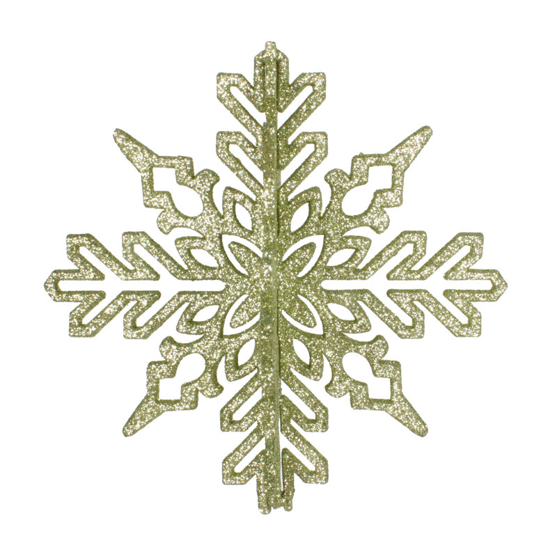 Ornement flocon de neige 3D, Céladon