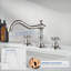 Farmhouse 8 In. Widespread Double Handle Bathroom Faucet 3-Holes With Pop-Up Drain Assembly -115707355