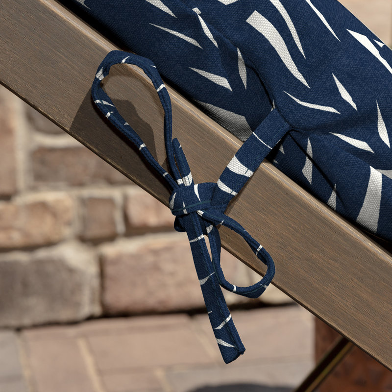 ARDEN 1 - Piece Outdoor Seat/Back Cushion, Blue Polyviscose