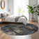 Premium Machine Washable Prisco Charcoal Rug